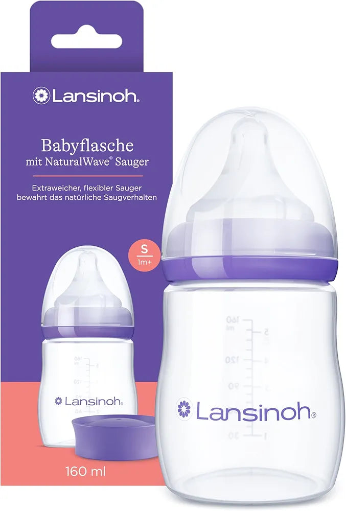 Lansinoh - Feeding Bottle With Natural Wave 1m+