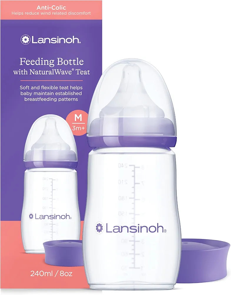 Lansinoh - Feeding Bottle With Natural Wave Teat 3m+