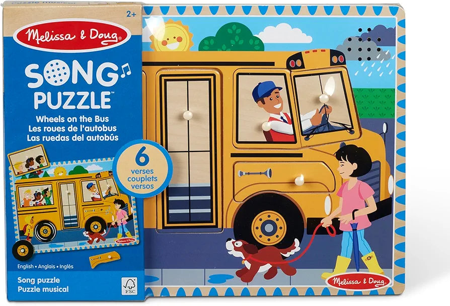 Melissa & Doug - The Wheels On The Bus Sound Puzzle