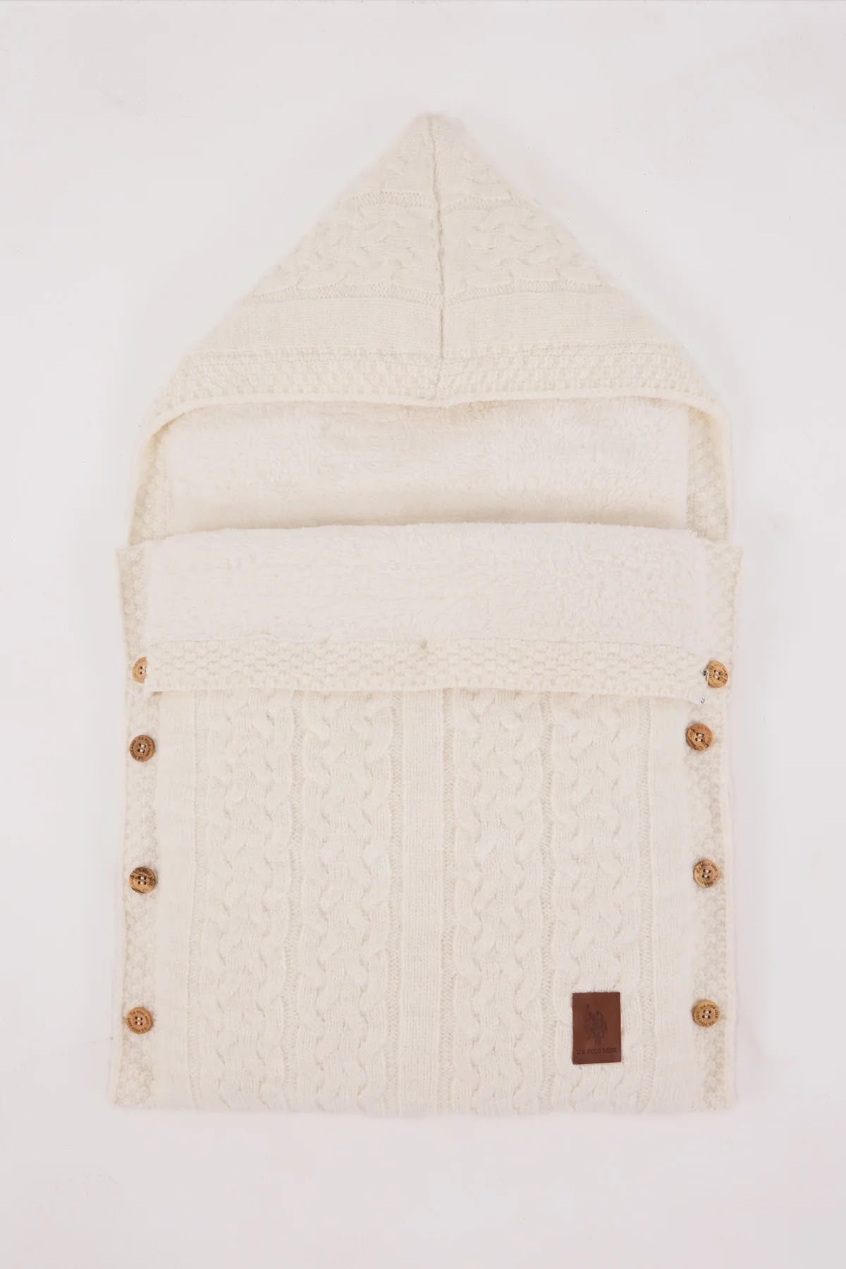 U.S Polo Assn - Baby Knitted Sleeping Bag – Beige