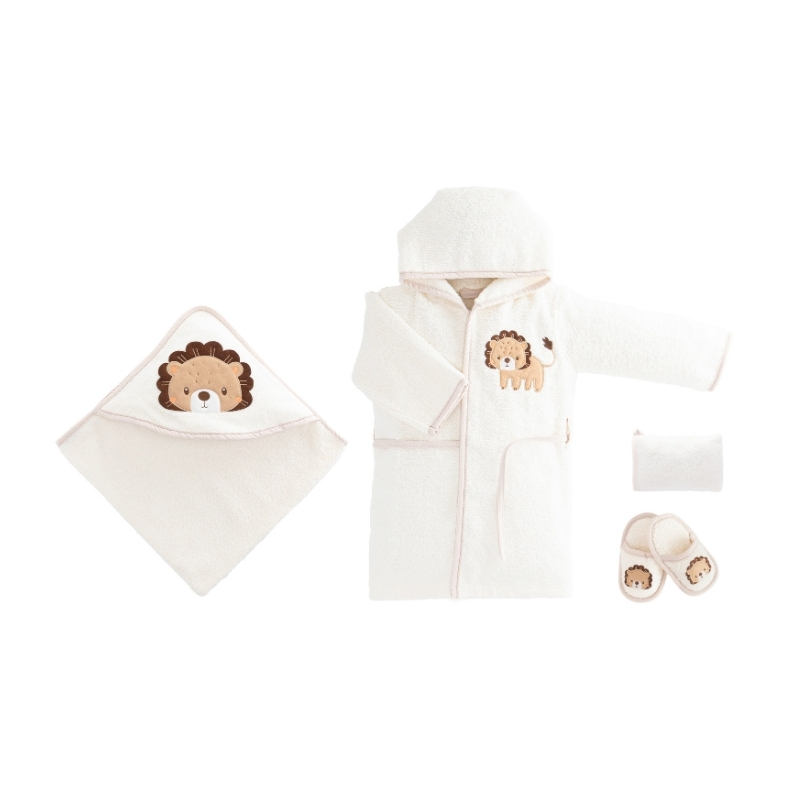 Lux Bathrobe Set – Little Lion