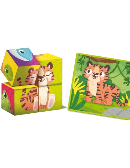 Montessori Cubes & Puzzle 2in1