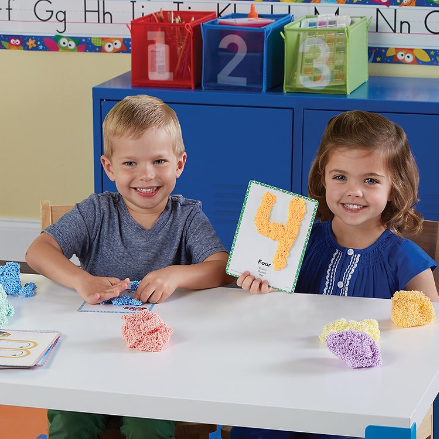 Play foam shape & learn numbers set