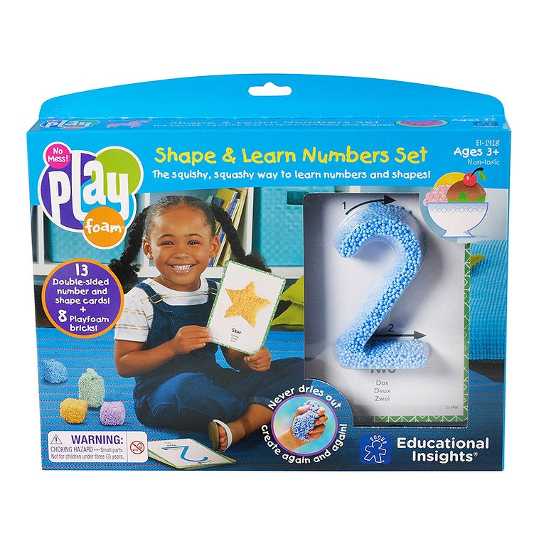 Play foam shape & learn numbers set