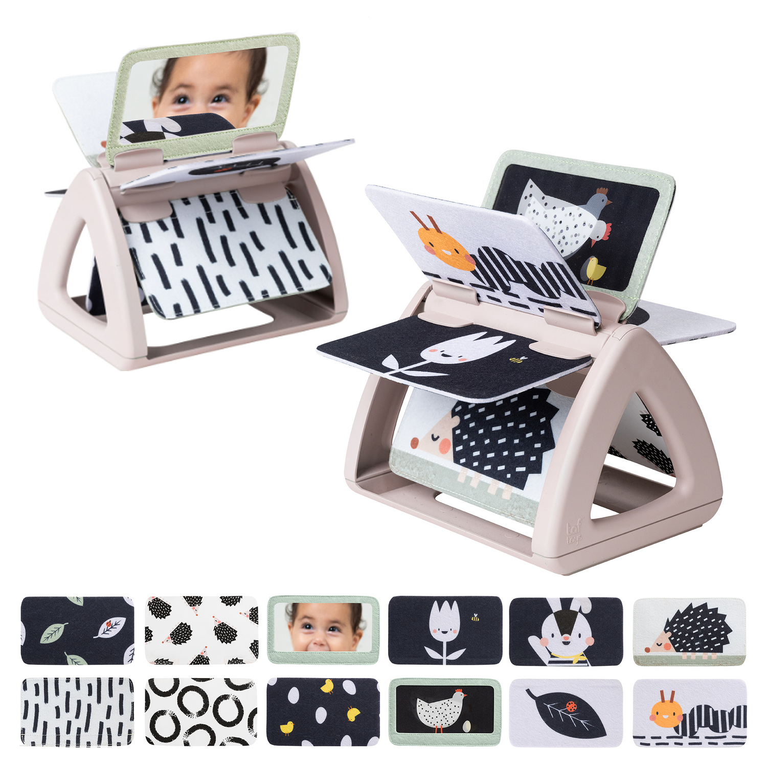 Taf Toys - Black and white spinning book