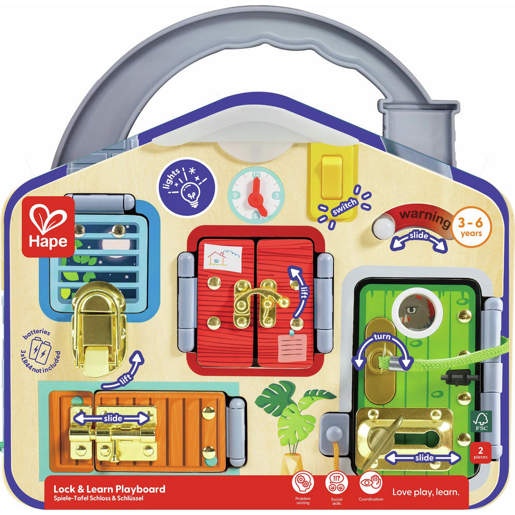 Hape - לוח משחק נעילה ולמידה