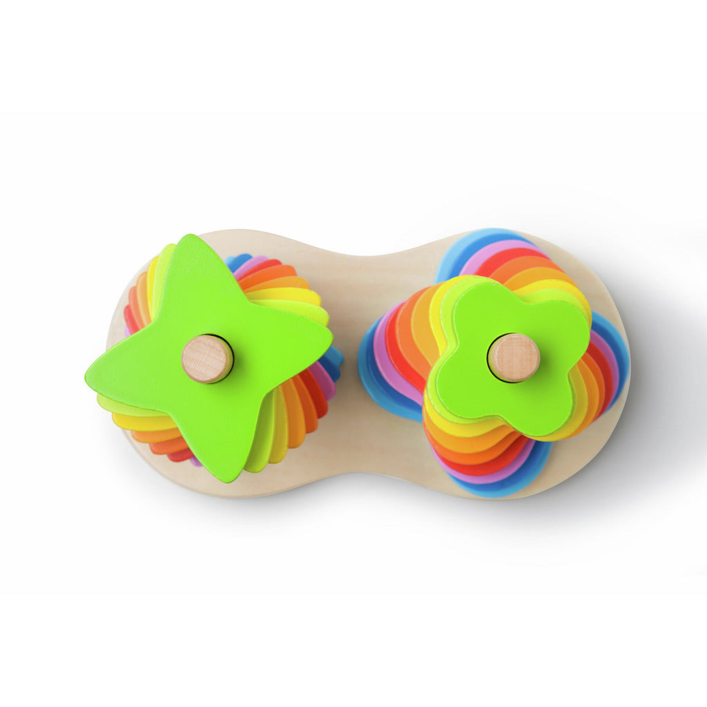 Hape - Double Rainbow Stacker