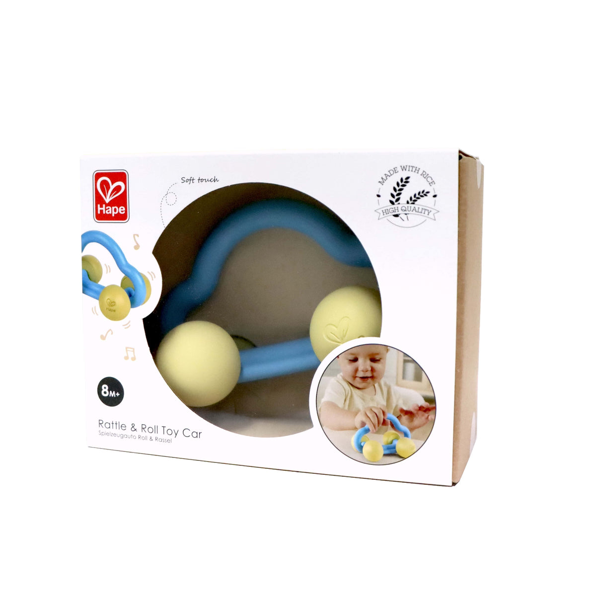 Hape - Rattle & Roll Toy Car