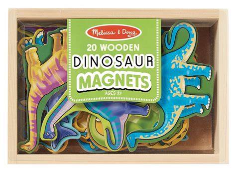 Melissa & Doug-Wooden Dinosaur Magnets