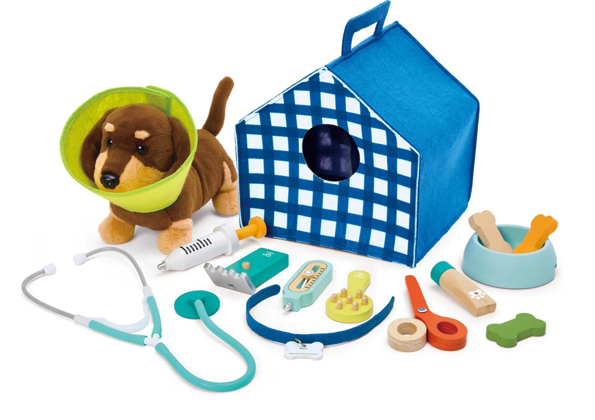 Hape puppy care clinic vet set
