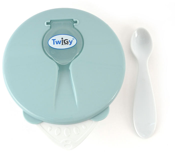 قعرية إطعام للأطفال من Twigy Flawless™ تأتي مع ملعقة.