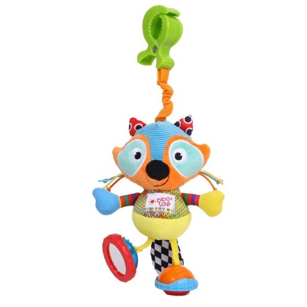لعبة أطفال معلقة من Biba Toys، تُعرف باسم "رادني الراكون"
