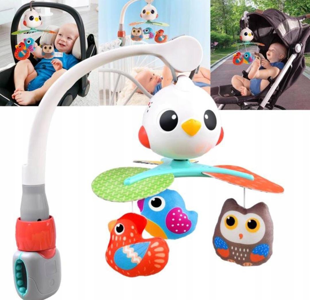 HOLA - musical cot mobile with bird toys