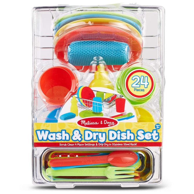 Melissa & Doug - Wash & Dry Dish Set