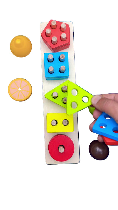 Wooden Geometric Shape Sorter