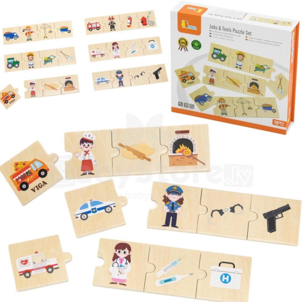 VIGA - Jobs & Tools Puzzle Set