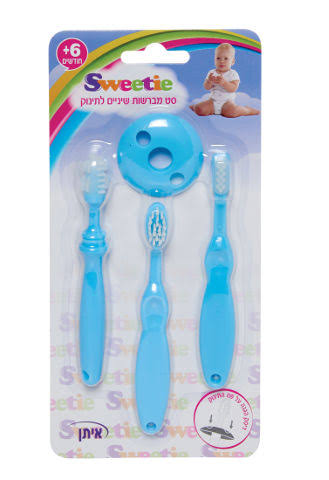 sweetie-סט מנרשות שיניים לתינוק